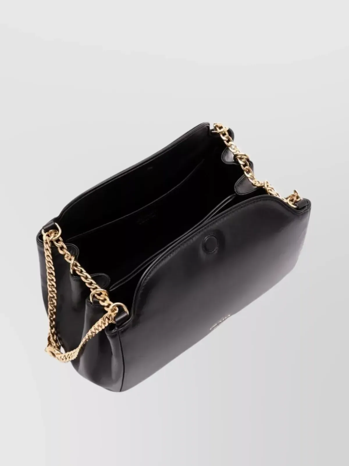 Prada Small Chain Shoulder Bag باللون الأسود، صورة 4