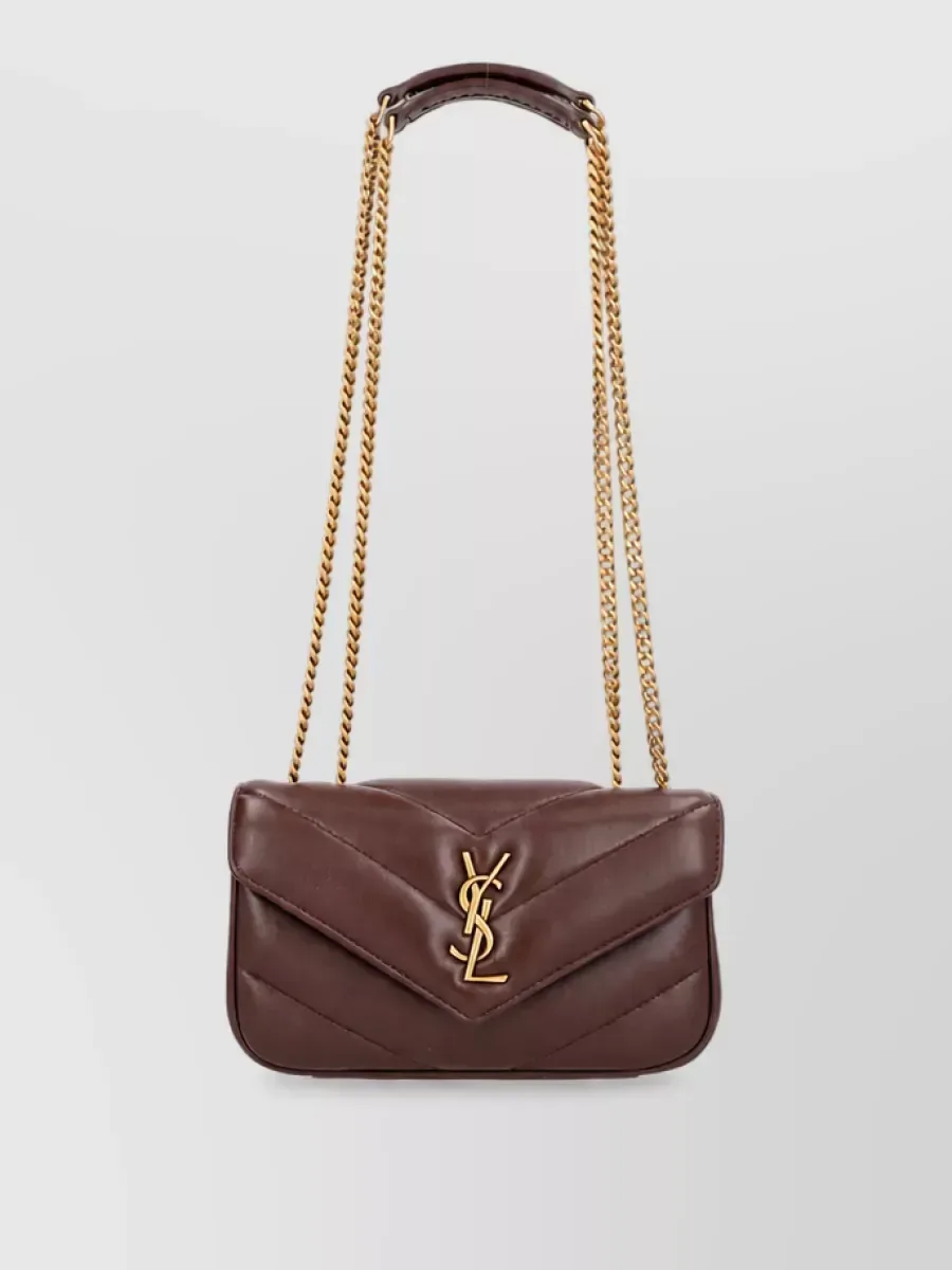 Saint Laurent Loulou Mini in Hickory Brown, photo 1
