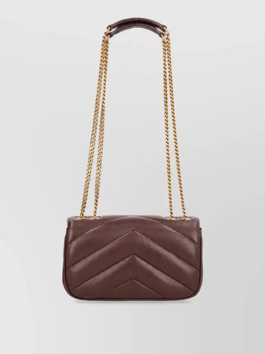 Saint Laurent Loulou Mini in Hickory Brown, photo 2