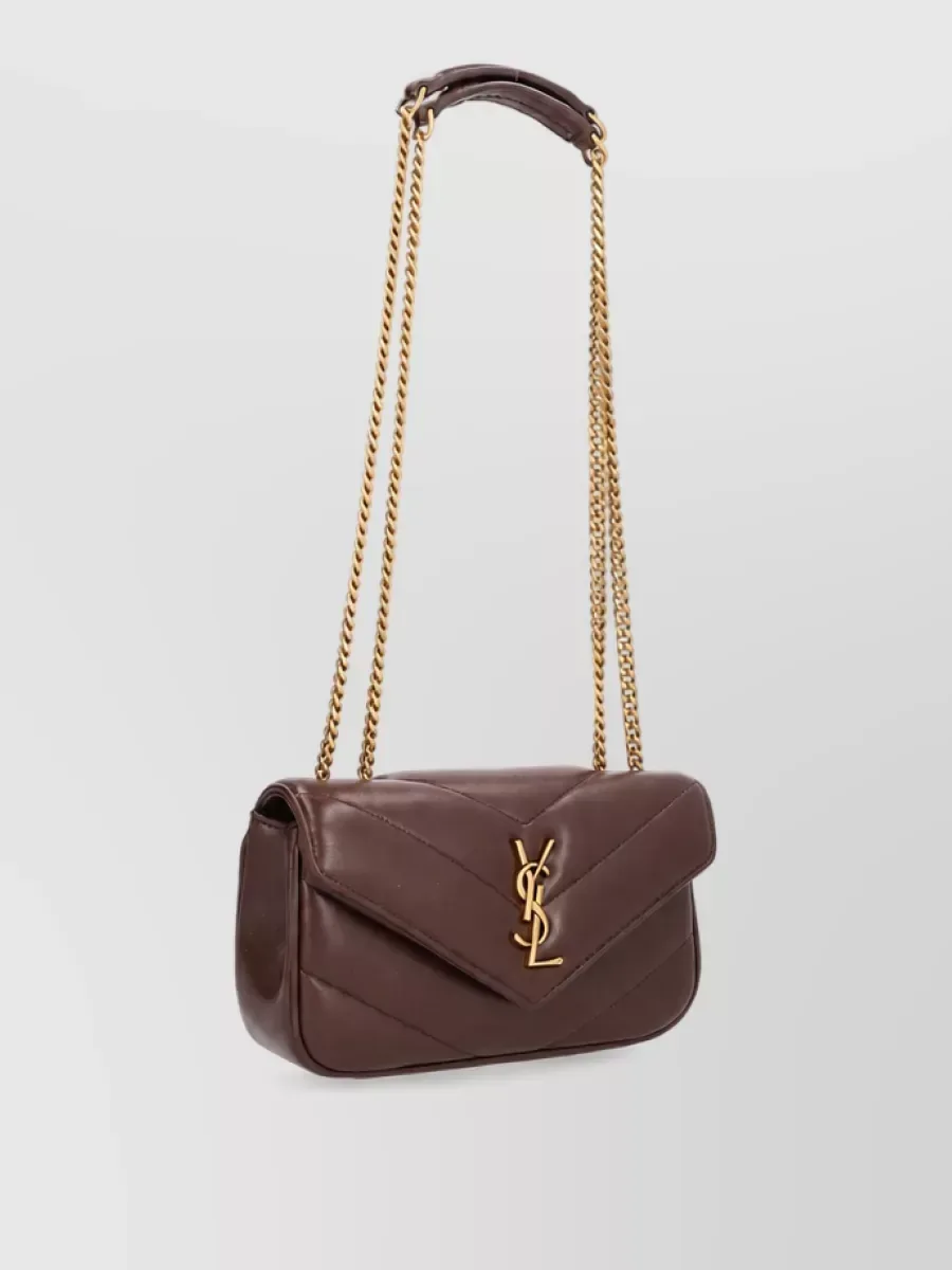 Saint Laurent Loulou Mini in Hickory Brown, photo 3
