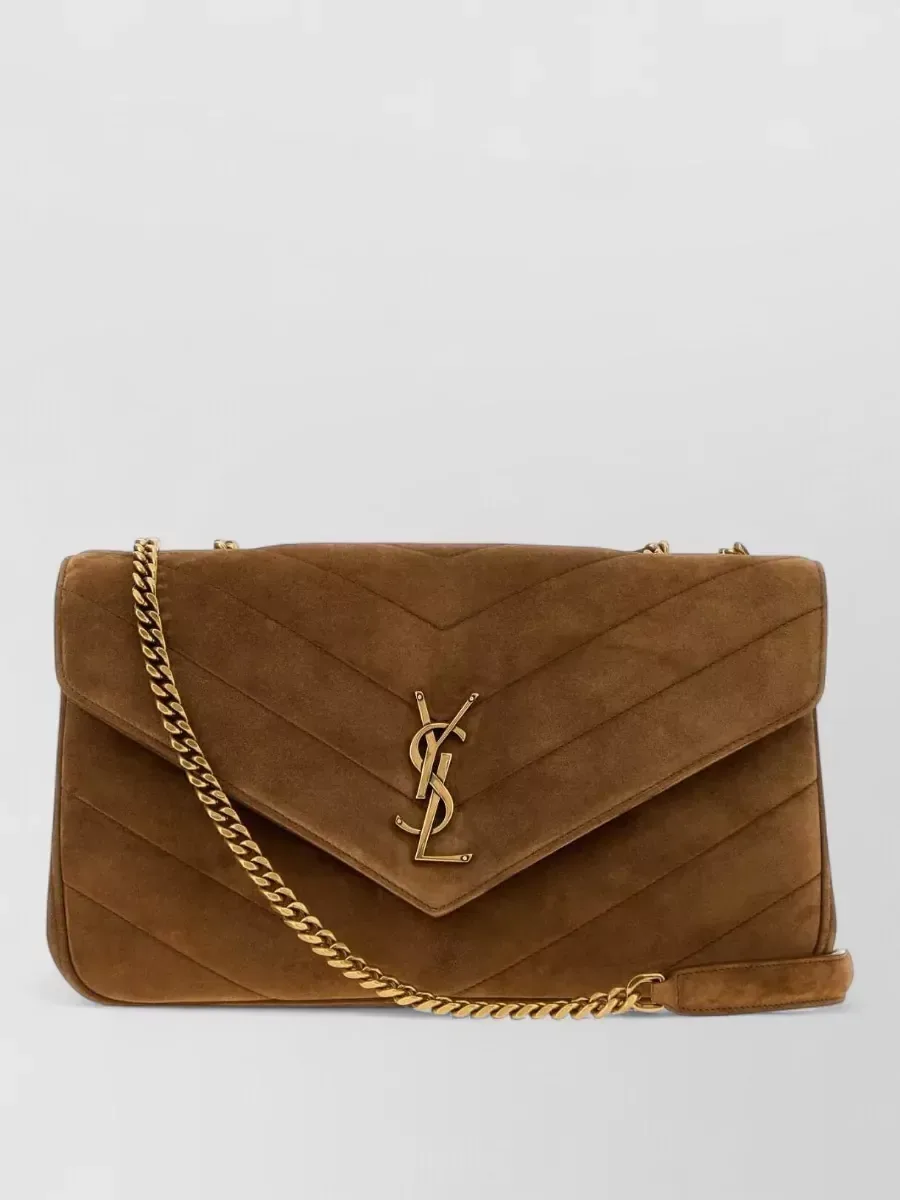 Saint Laurent Loulou Medium in marrone, foto 2