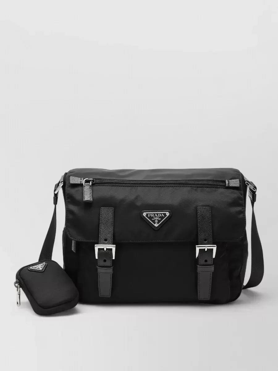 Prada Buckle Crossbody Bag in Black, photo 1