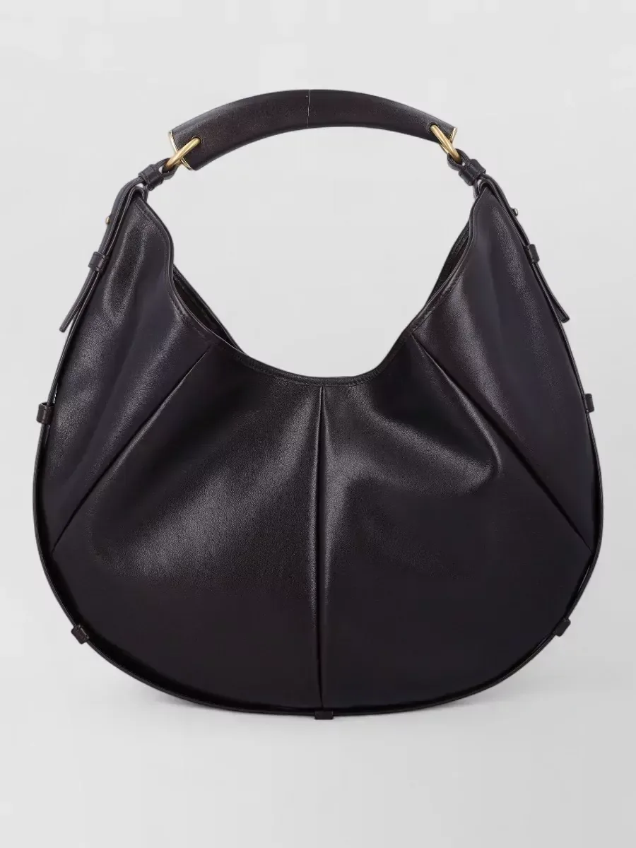 Saint Laurent Medium Pleated Bag in Brown, photo 1