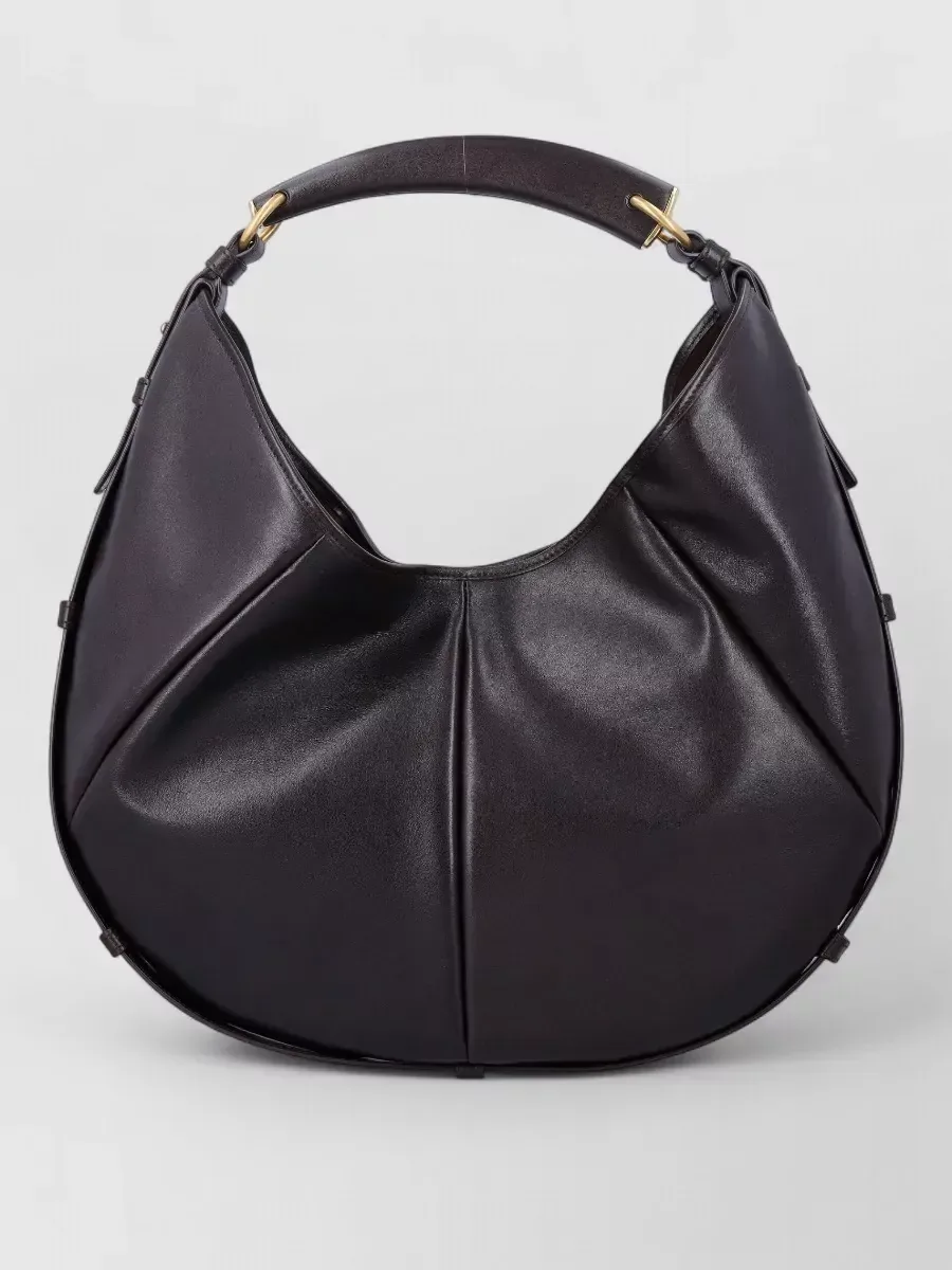 Saint Laurent Medium Pleated Bag in Brown, photo 2