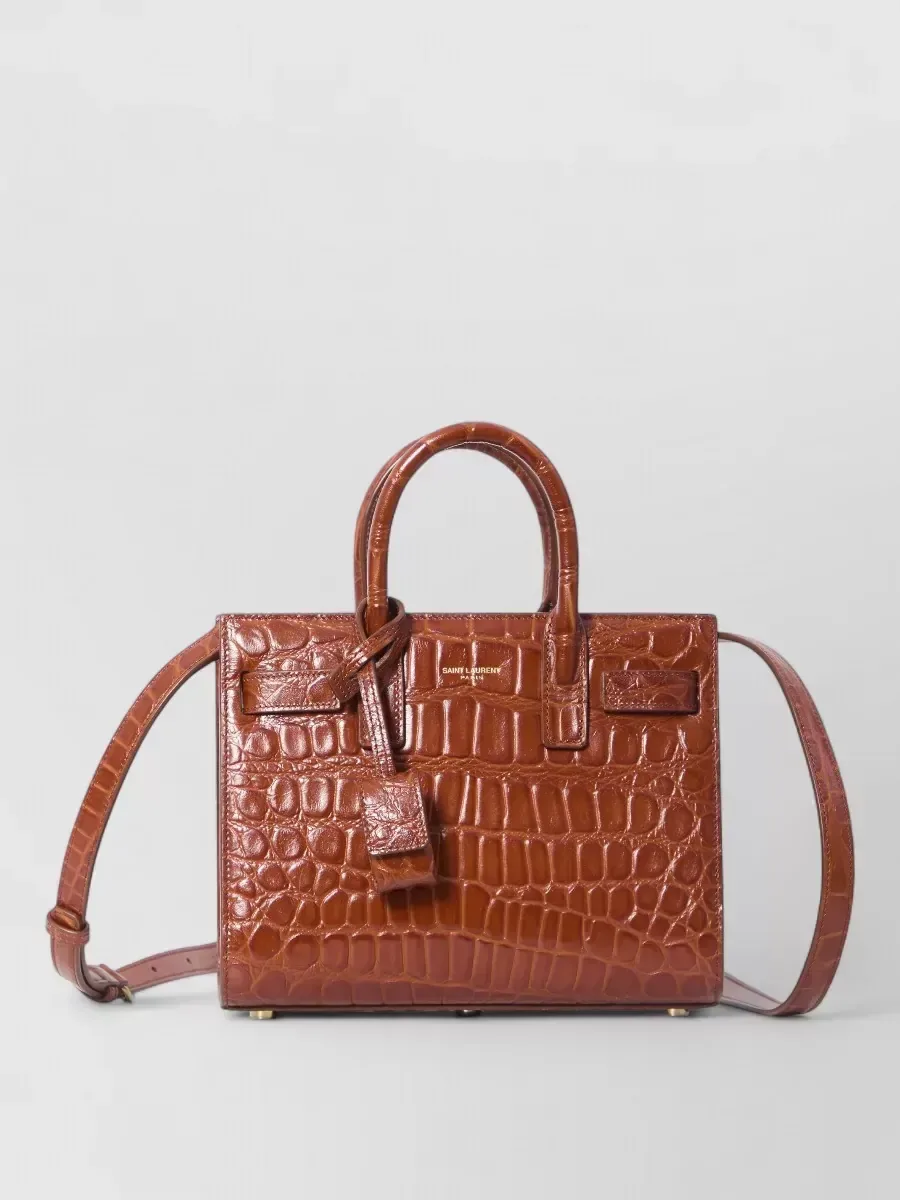 Saint Laurent Sac de Jour Nano in Brown, photo 1