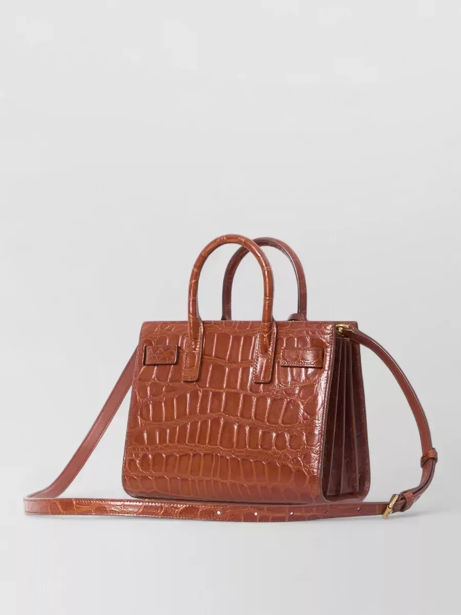 Saint Laurent Sac de Jour Nano in Brown, photo 2