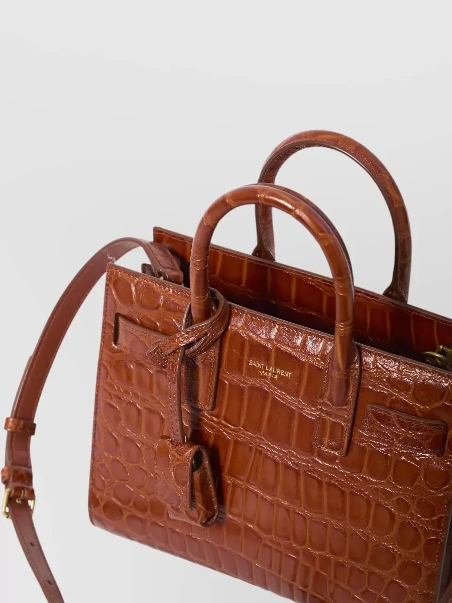 Saint Laurent Sac de Jour Nano in Brown, photo 3
