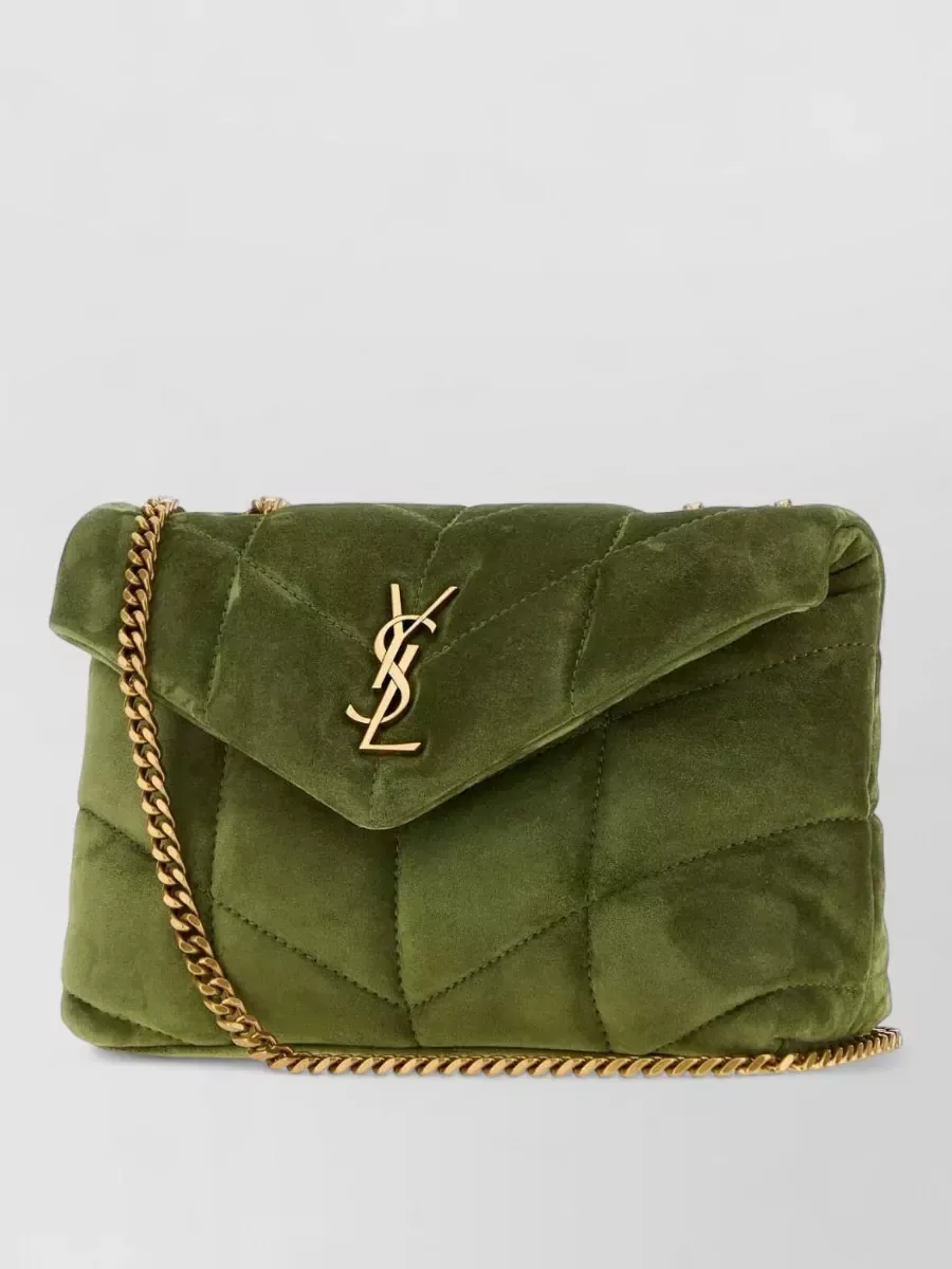 Saint Laurent Loulou Puffer Toy in Green, photo 2