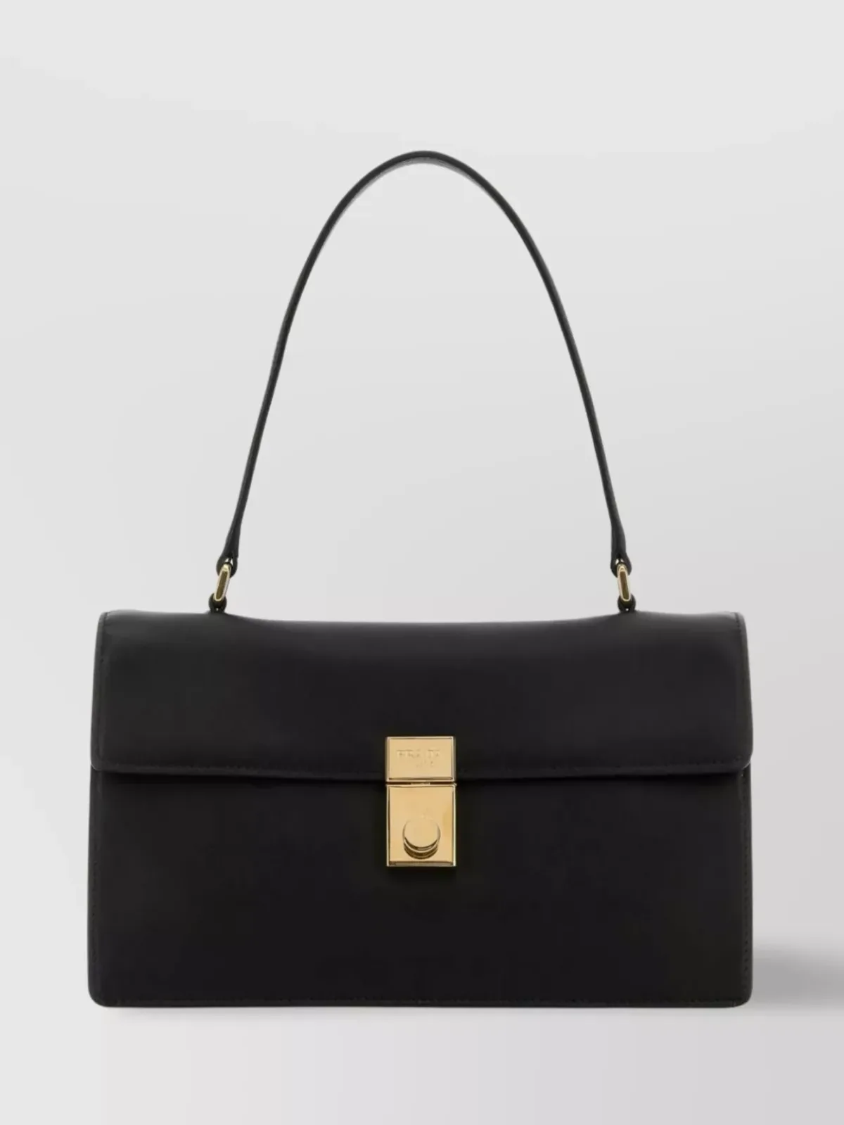 Prada Calf Leather Flap Bag in Black, photo 1