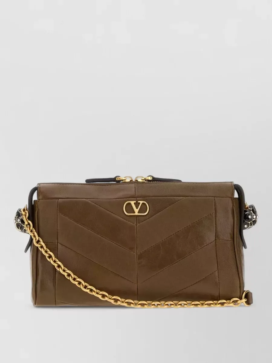 Valentino Garavani Panthea Clutch in Braun, Foto 2