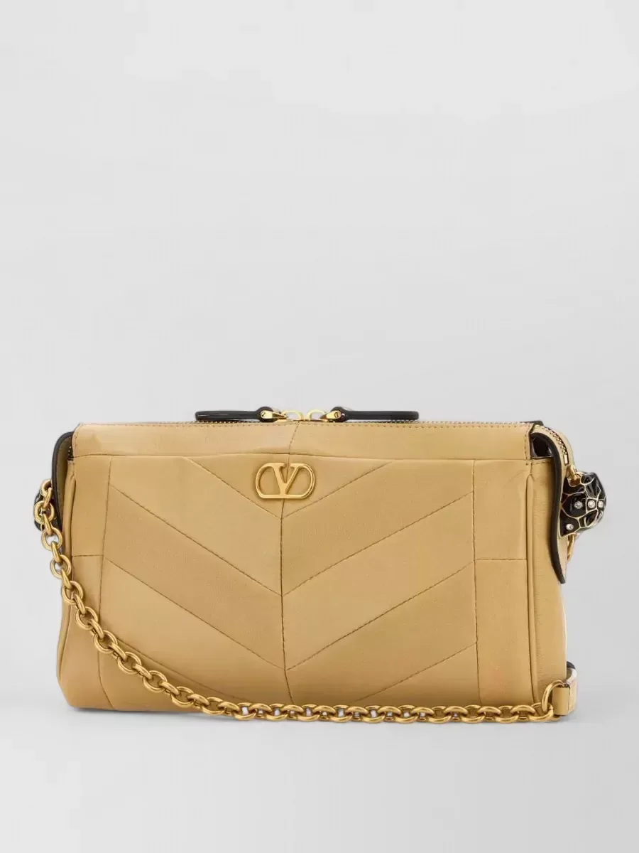 Valentino Garavani Panthea Clutch in Tan, Foto 1