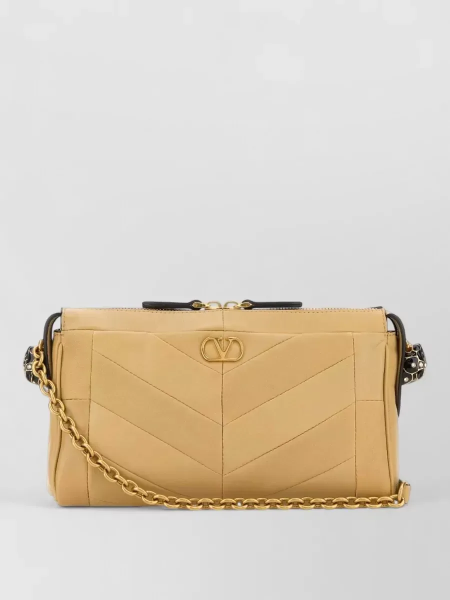 Valentino Garavani Panthea Clutch in Tan, Foto 2