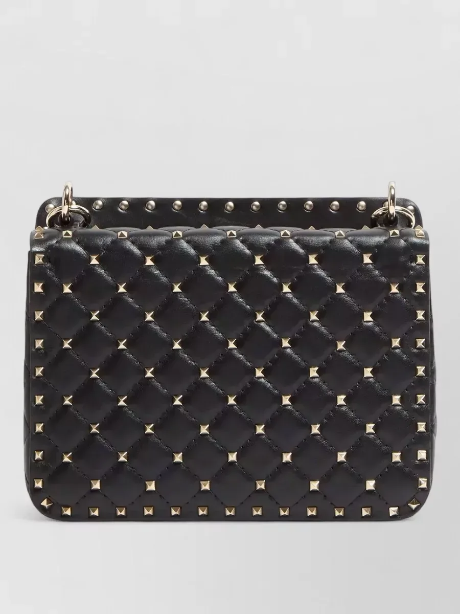 Clutch média Valentino Garavani Rockstud Spike Medium em Preto, foto 2