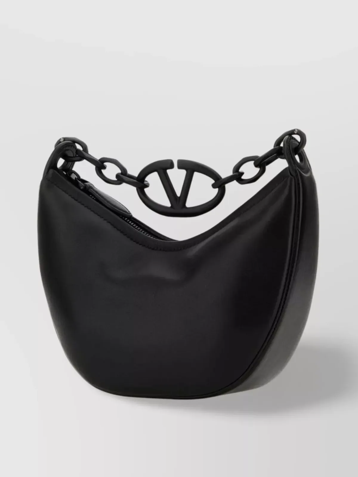 Valentino Garavani Curved Chain Schultertasche in Schwarz, Foto 2