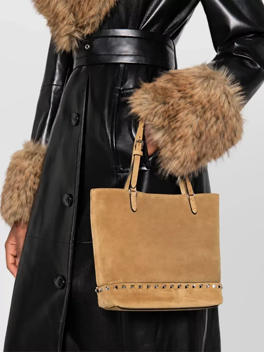 Valentino Garavani Rockstud Spike Small in Brown, photo 2