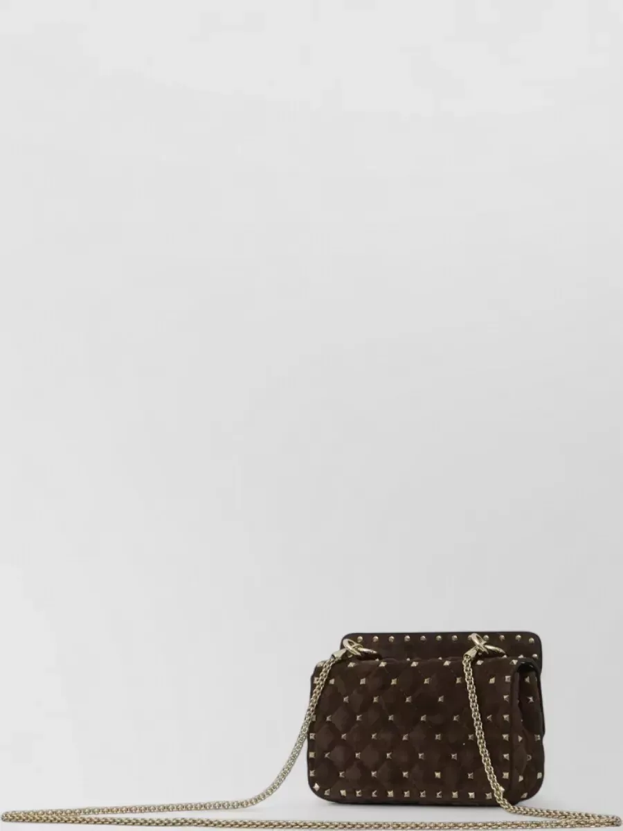 Pochette Valentino Garavani Rockstud Spike Small marron, photo 2