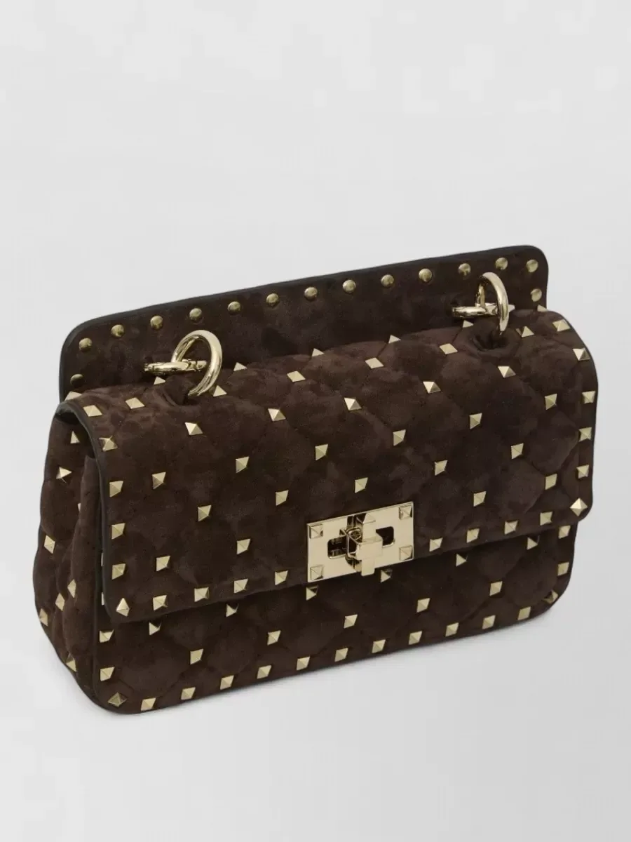 Pochette Valentino Garavani Rockstud Spike Small marron, photo 4