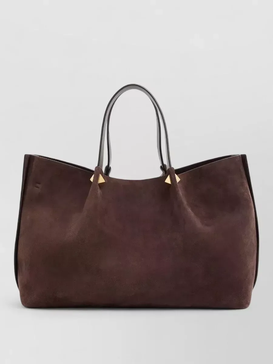 Valentino Garavani Rockstud Spike Tote,棕色,图片 2