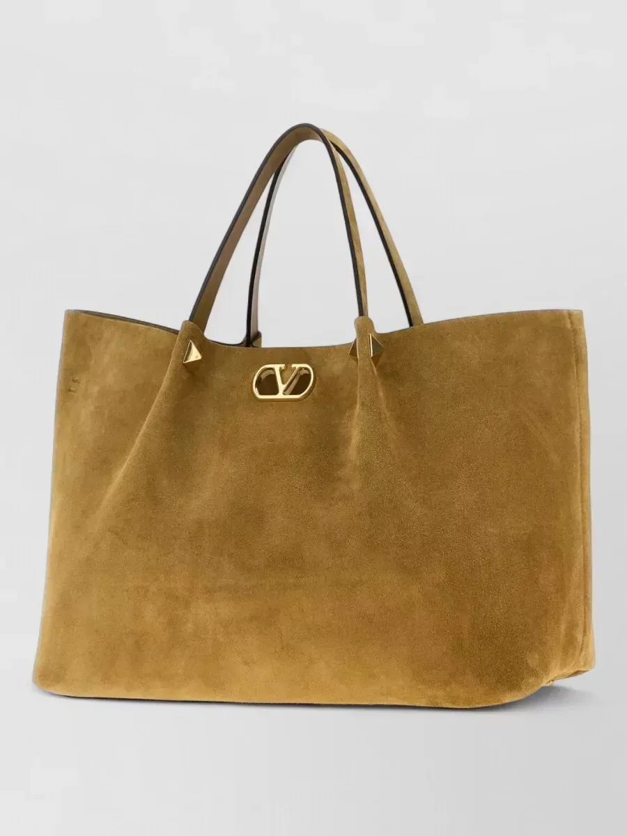 Valentino Garavani Rockstud Spike Tote,棕褐色,图片 2