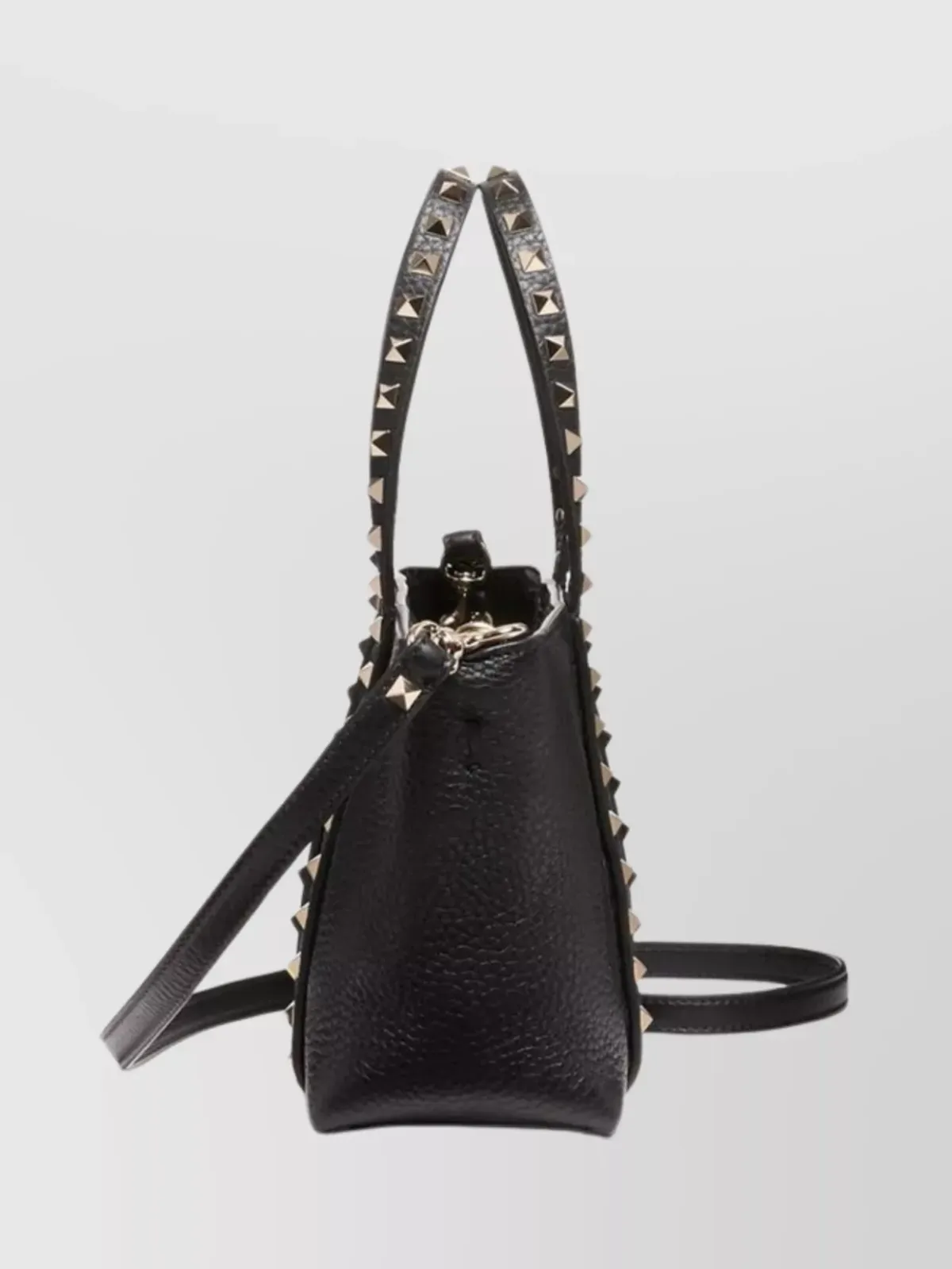 Valentino Garavani Medium Studded Tote in nero, foto 4