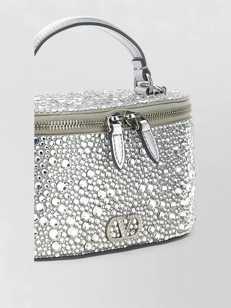 Valentino Garavani Vain Mini in argento, foto 2
