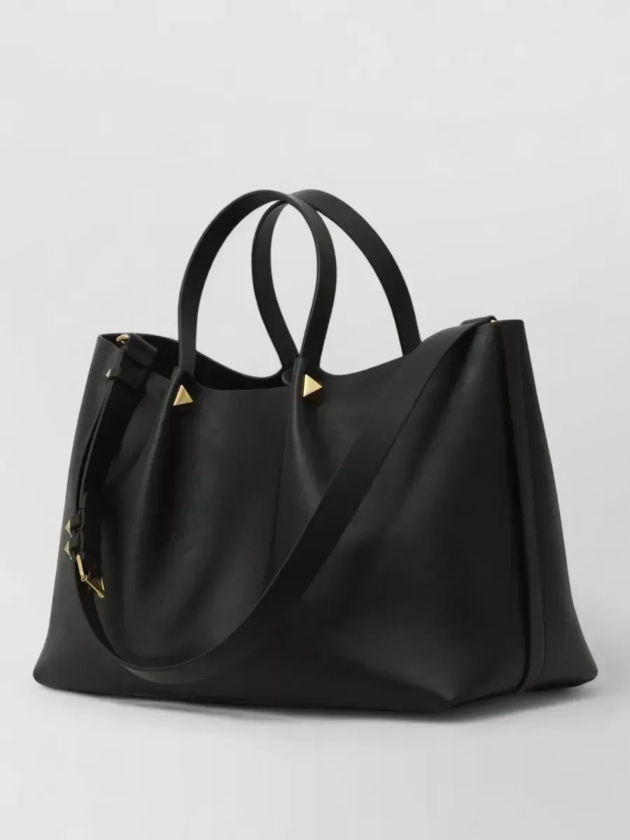 Valentino Garavani VLogo Signature Large Tote,黑色,图片 2