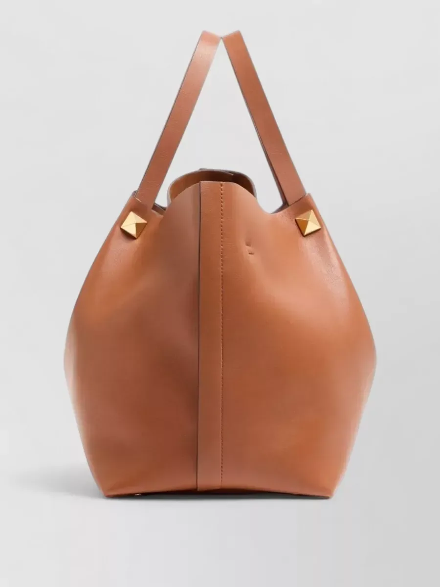 Valentino Garavani VLogo Signature Large Tote,棕色,图片 2