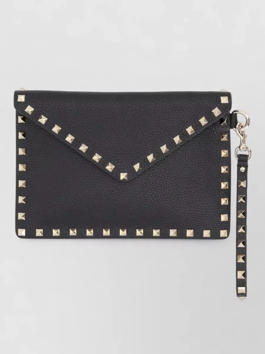 Valentino Garavani Medium Envelope Clutch in Schwarz, Foto 2