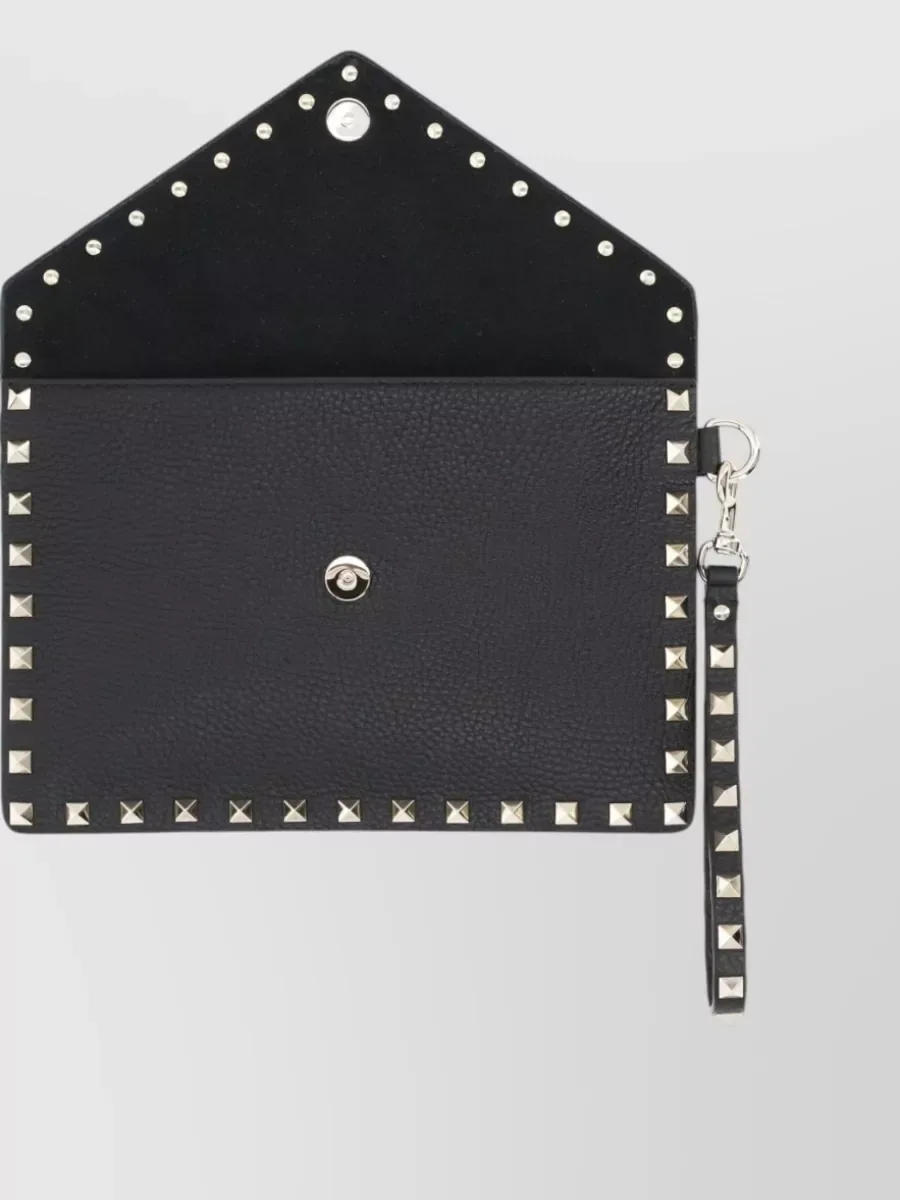 Valentino Garavani Medium Envelope Clutch in Schwarz, Foto 3