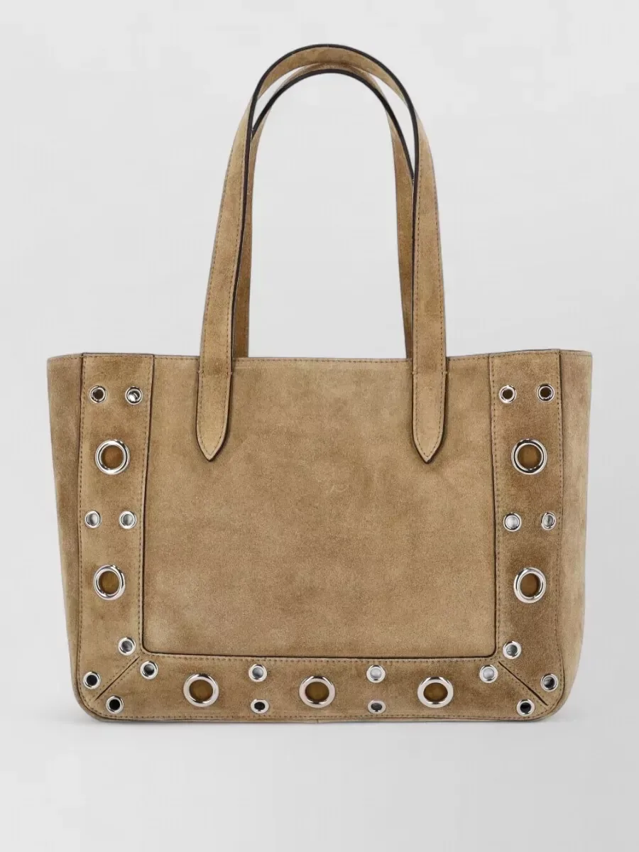 Mala shopper Valentino Garavani com studs em bege, foto 2
