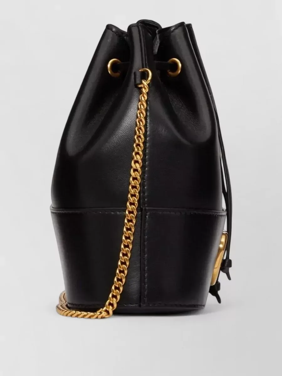 Valentino Garavani VLogo Signature Mini Bucket أسود، صورة 3