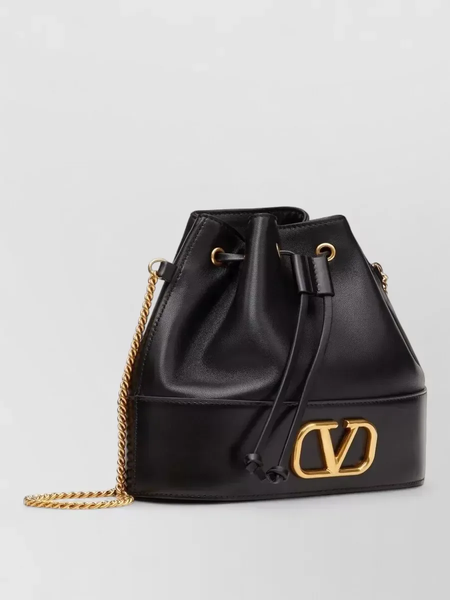 Valentino Garavani VLogo Signature Mini Bucket أسود، صورة 4