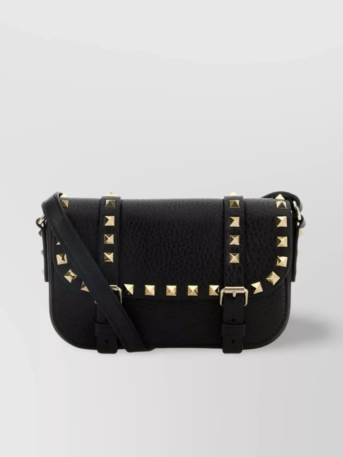 Valentino Garavani Rockstud Spike Clutch in Schwarz, Foto 1