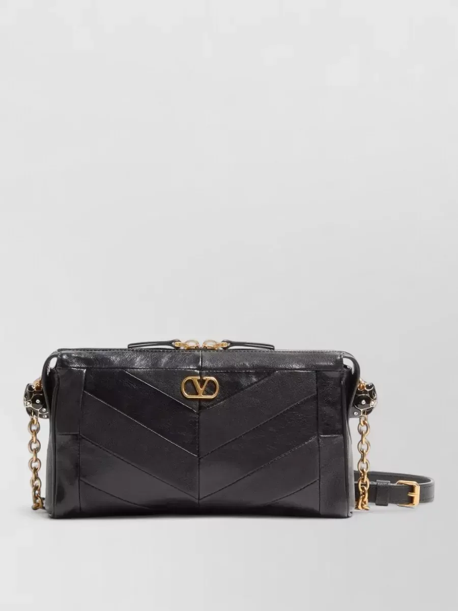 Petit sac Valentino Garavani Panthea en noir, photo 1