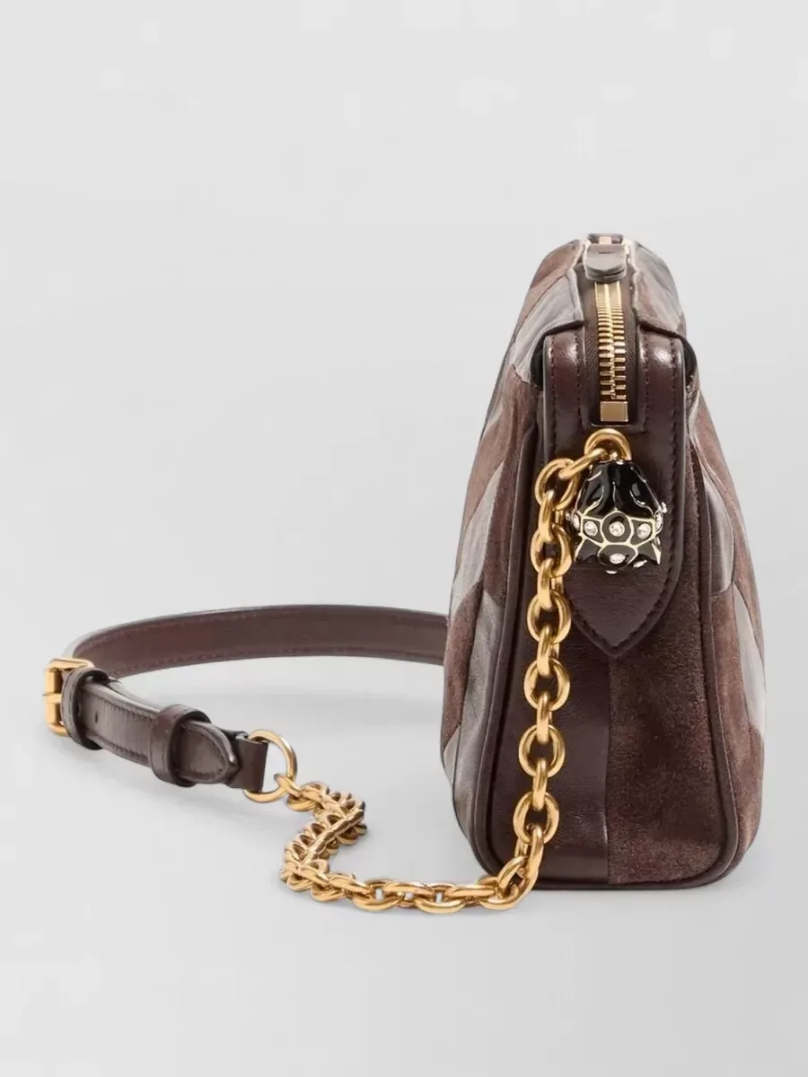 Petit sac Valentino Garavani Panthea en marron, photo 4