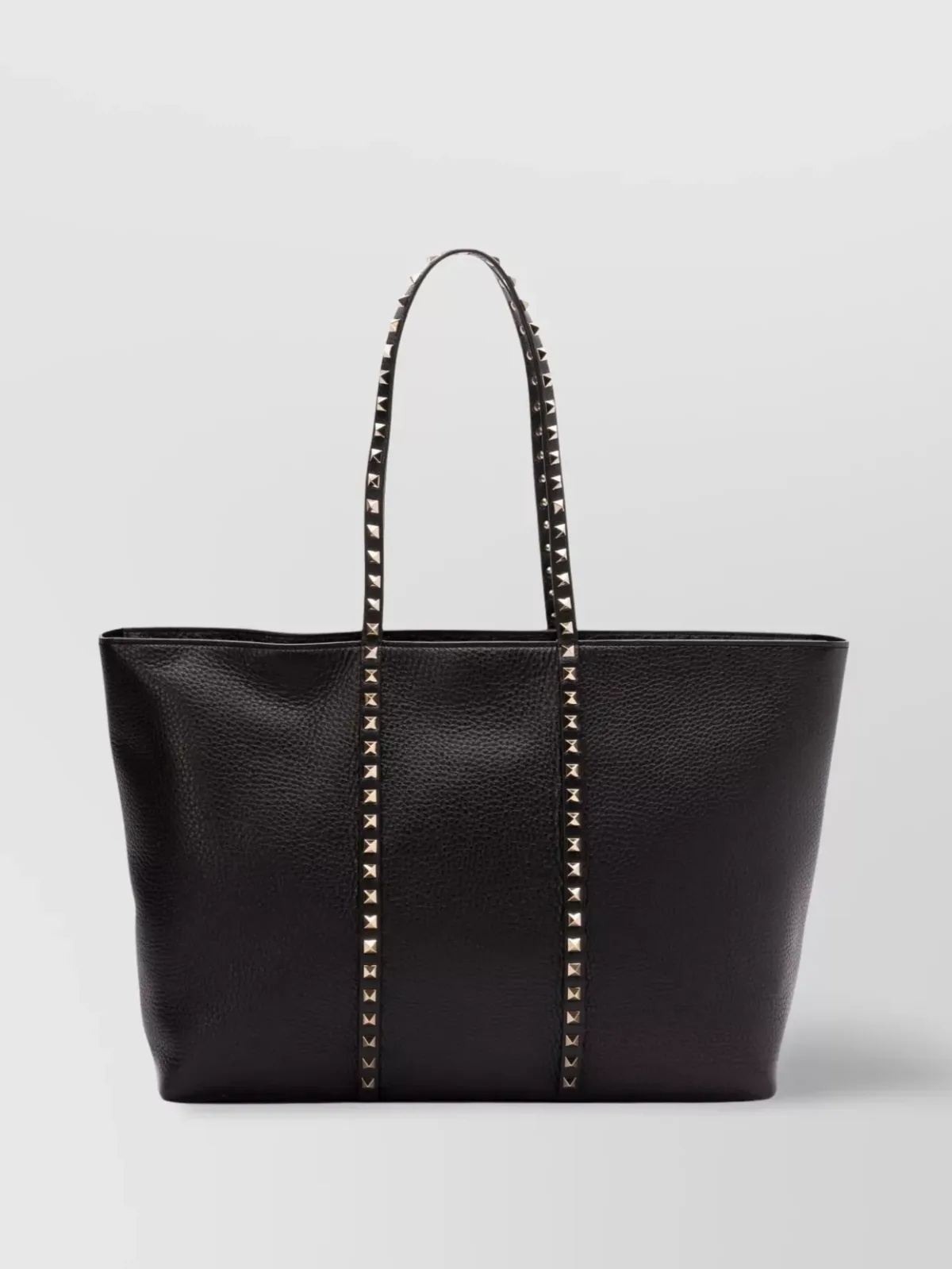 Valentino Garavani Medium Leather Tote em Preto, foto 1
