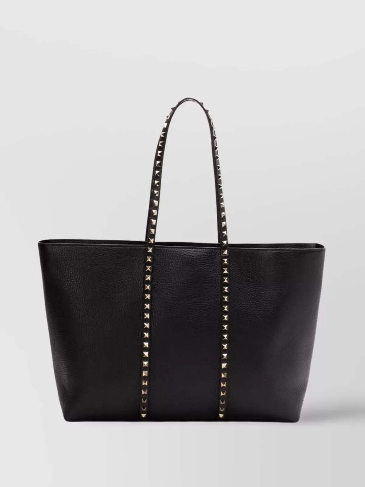 Valentino Garavani Medium Leather Tote em Preto, foto 2