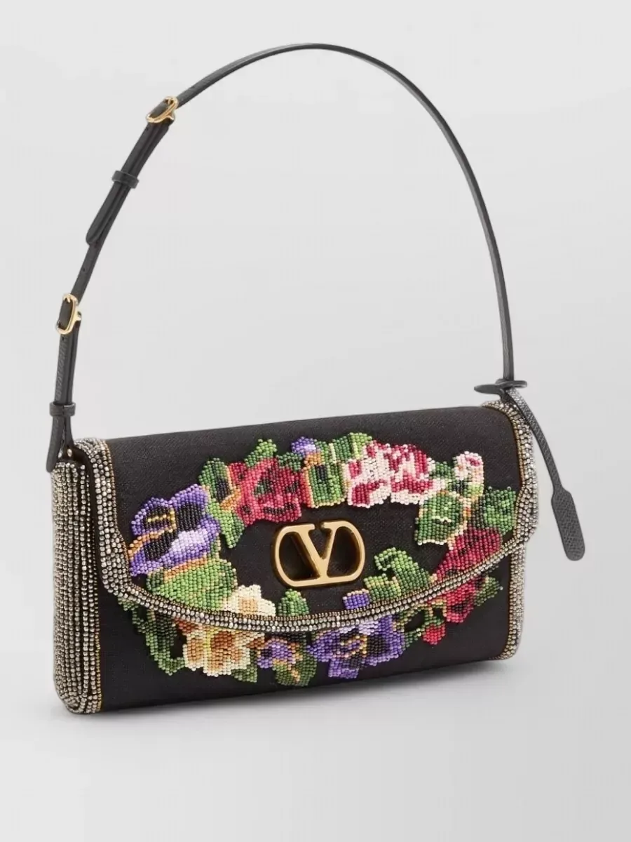 Valentino Garavani DeVain Small in Schwarz, Foto 3