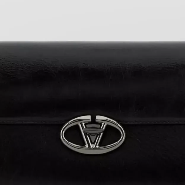 Sac Valentino Garavani VLogo Signature Medium noir, détail