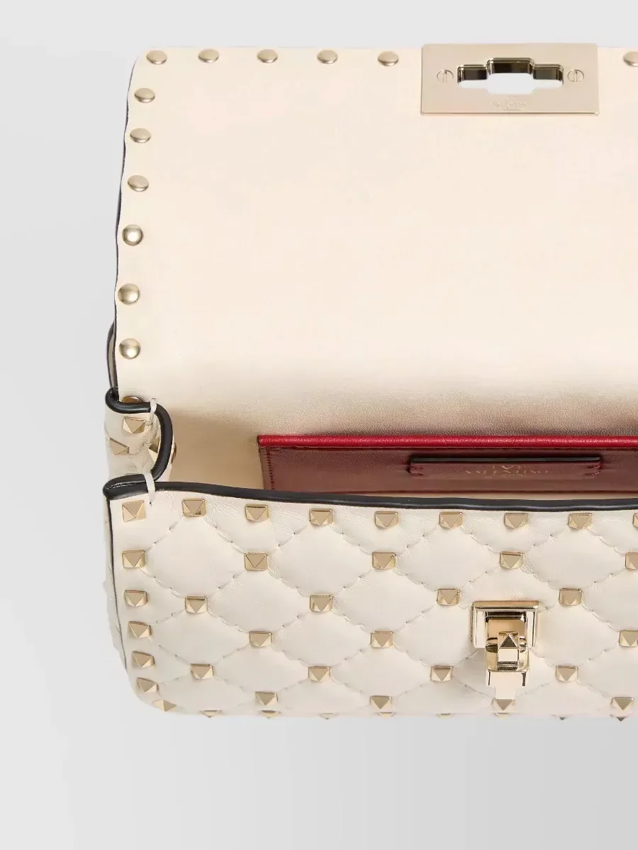 Valentino Garavani Rockstud Spike Small in Elfenbein, Foto 3
