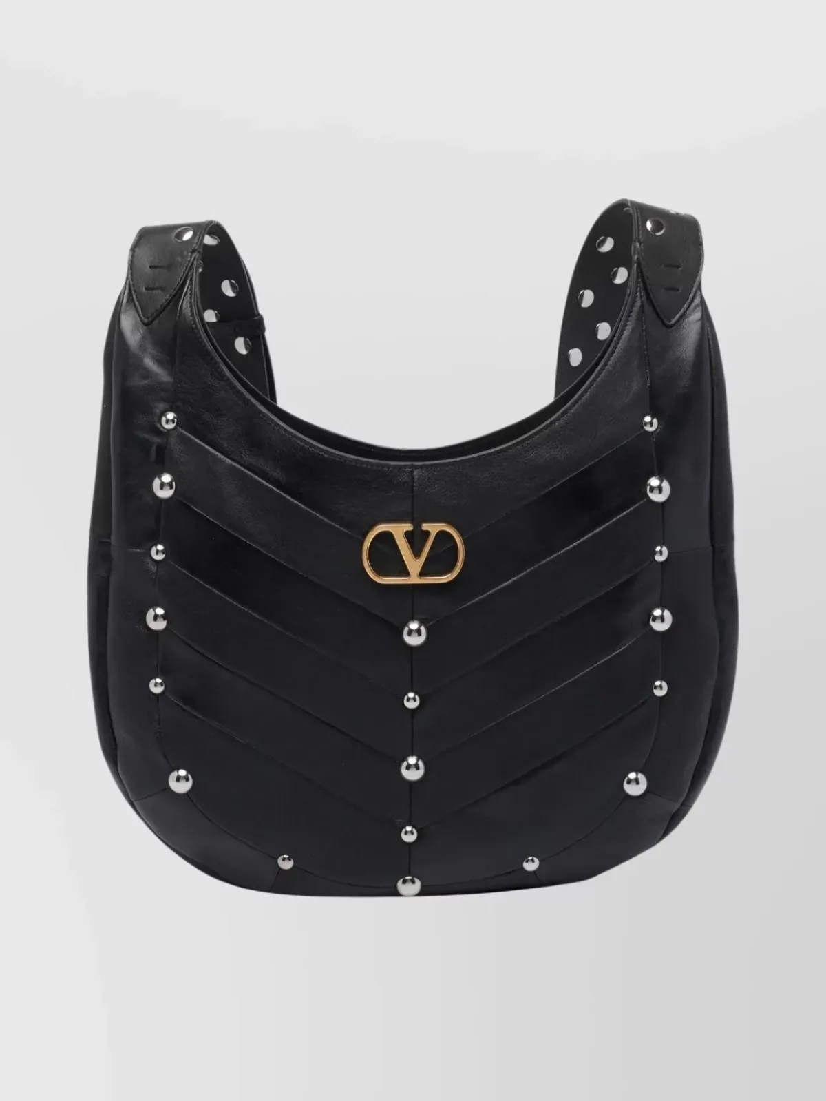 Sac Valentino Garavani Hoboho clouté noir, photo 1