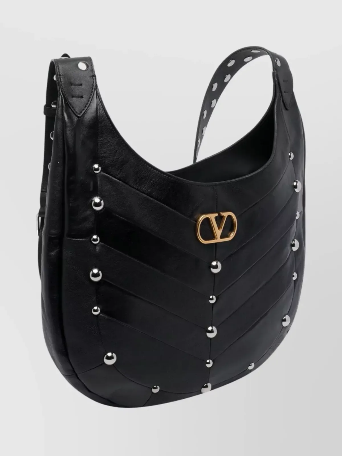 Sac Valentino Garavani Hoboho clouté noir, photo 3