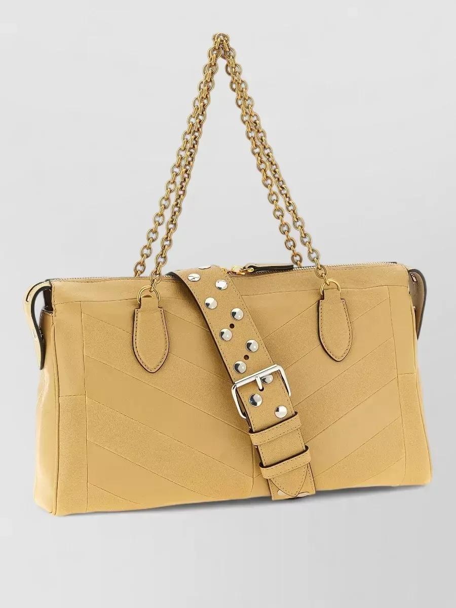 Valentino Garavani Panthea Medium in Beige, Foto 1