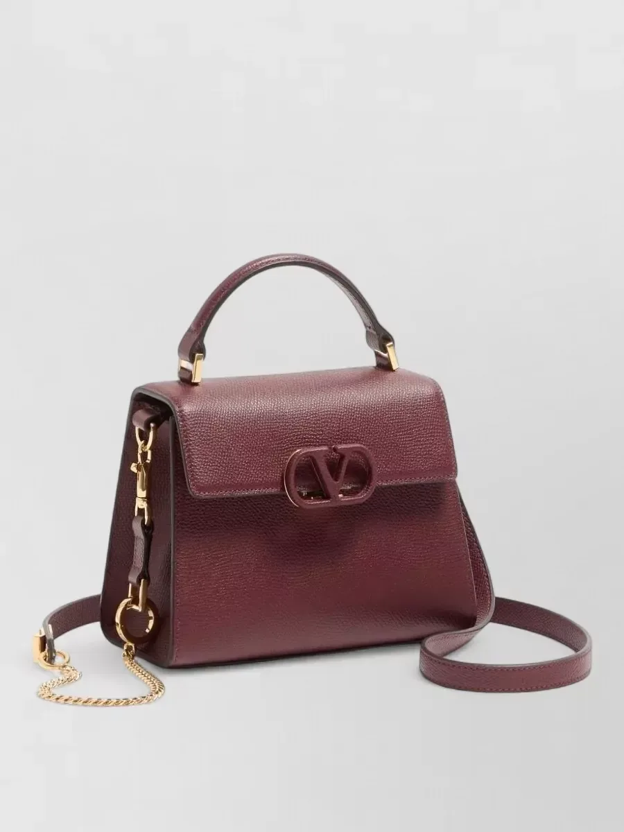 Sac bandoulière Valentino Garavani Rockstud Spike bordeaux, photo 1