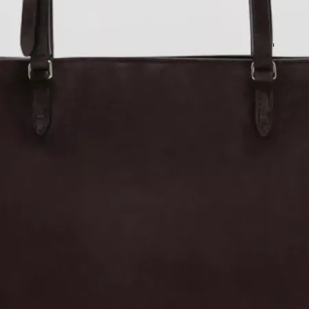 Borsa tote Valentino Garavani Small Suede Tote marrone, dettaglio