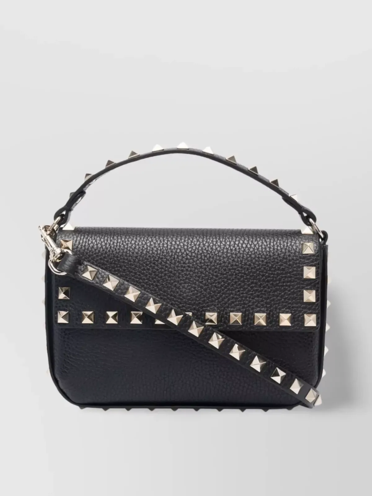 Valentino Garavani Rockstud Spike Mini Clutch en negro, foto 3