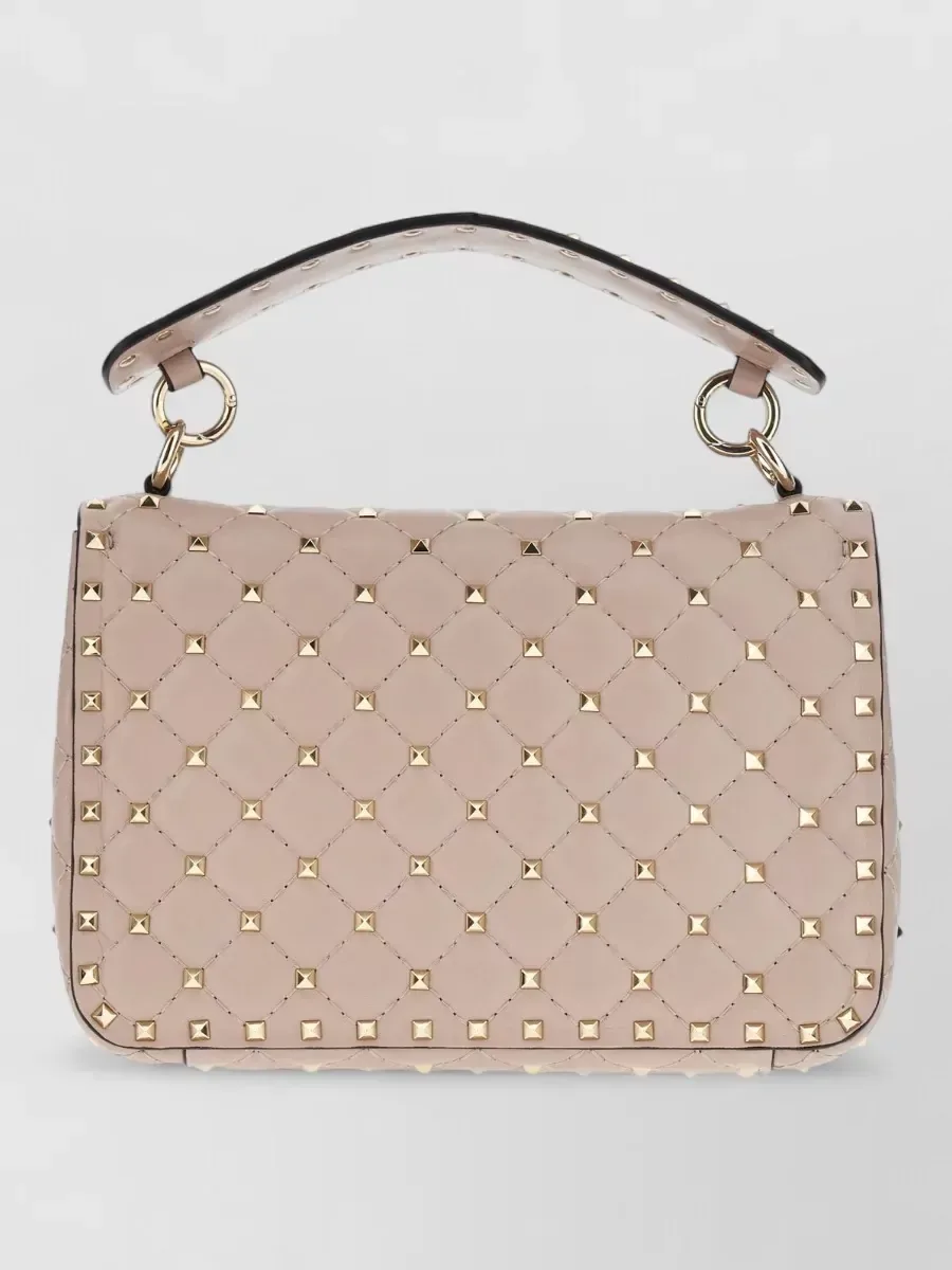 Valentino Garavani Rockstud Spike Medium Schultertasche in Rosa, Foto 2