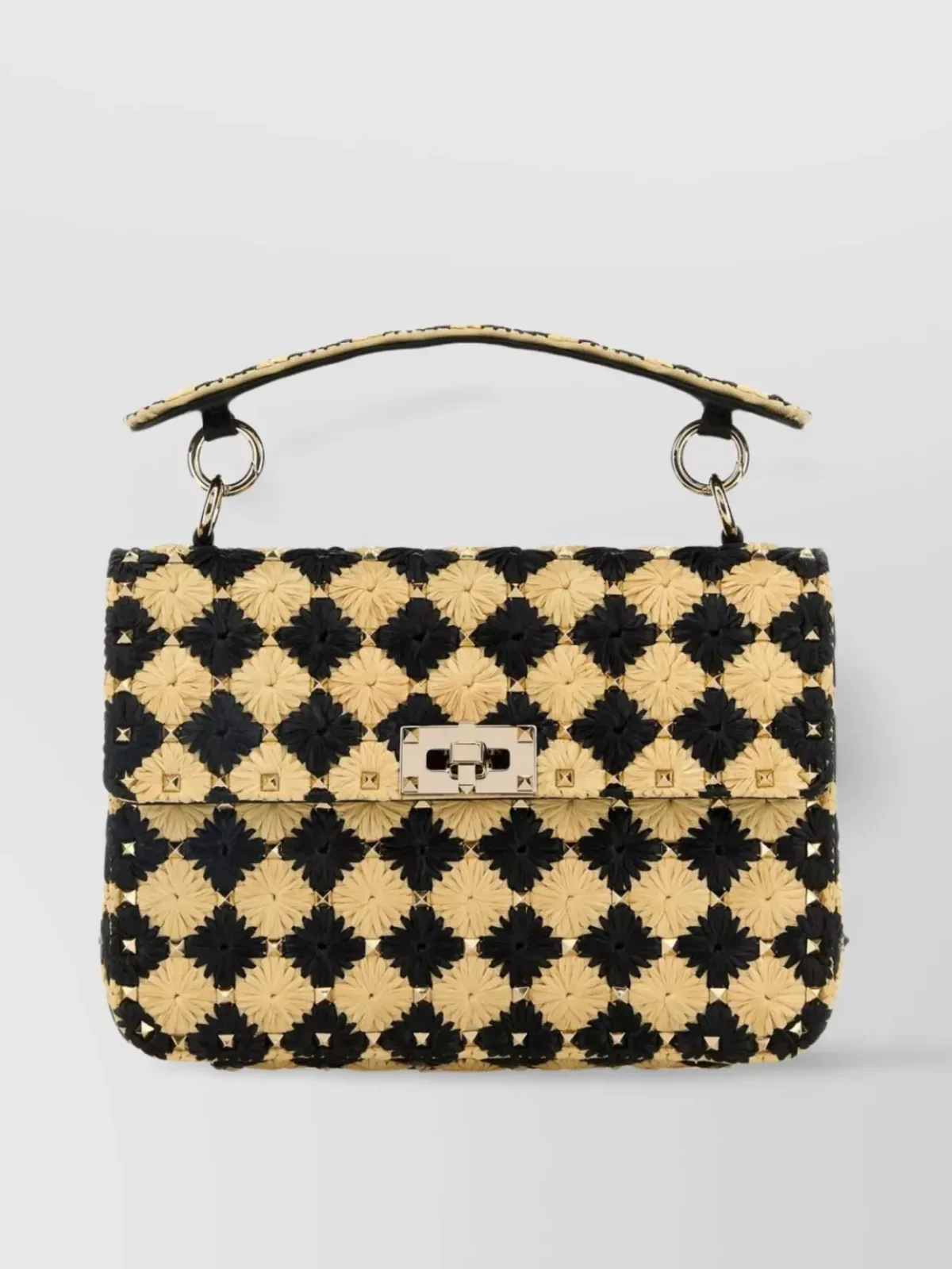 Valentino Garavani Rockstud Spike Medium Umhängetasche in Schwarz, Foto 1