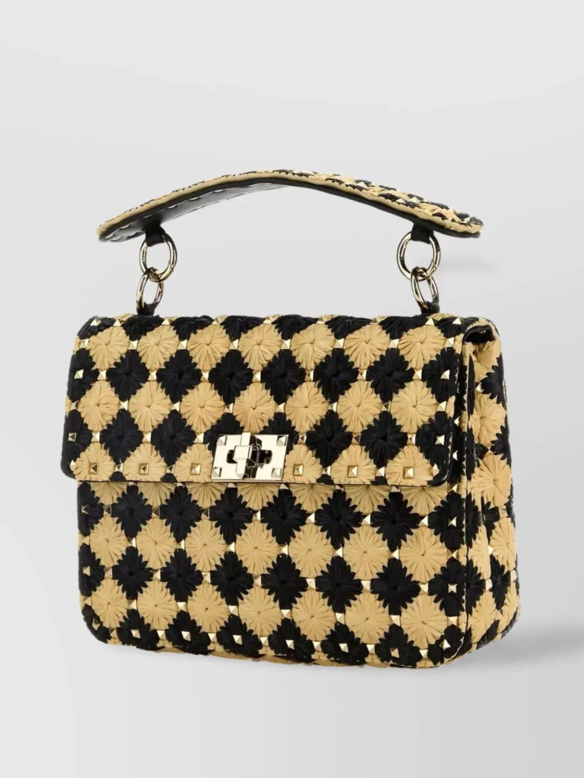 Valentino Garavani Rockstud Spike Medium Umhängetasche in Schwarz, Foto 2