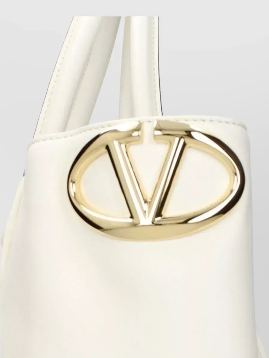 Valentino Garavani Flechtleder Tote Bag in Weiß, Foto 4